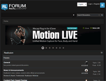 Tablet Screenshot of forum.reallusion.com
