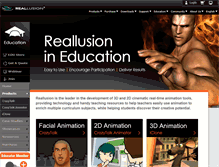Tablet Screenshot of education.reallusion.com