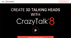 Desktop Screenshot of crazytalk.reallusion.com