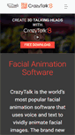 Mobile Screenshot of crazytalk.reallusion.com
