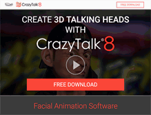 Tablet Screenshot of crazytalk.reallusion.com